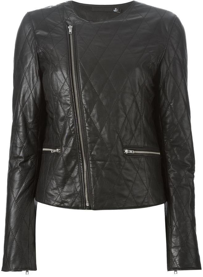 BLK DNM Quilted Biker Jacket, $956 | farfetch.com | Lookastic