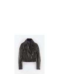 Boden Cropped Quilted Biker