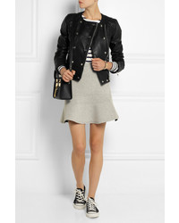 J.Crew Collection Quilted Leather Biker Jacket