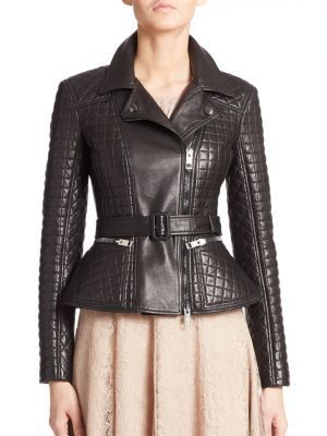 Burberry London Ledstone Quilted Leather Jacket, $3,995 | Saks Fifth ...