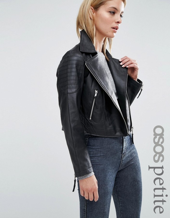 Asos Petite Petite Ultimate Biker Jacket In Leather, $136 | Asos ...