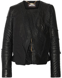 Just Cavalli Quilted Leather Biker Jacket