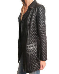 PIERRE BALMAIN Quilted Leather Jacket