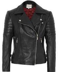 Reiss Topaz Quilted Leather Biker Jacket