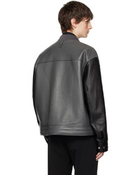 Wooyoungmi Black Leather Jacket