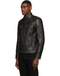 Belstaff Black Leather Weybridge 20 Jacket