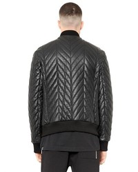 Blood Brother Quilted Leather Bomber Jacket