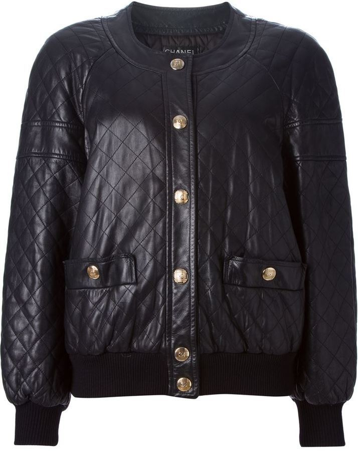 Chanel Quilted Leather Bomber Jacket — UFO No More