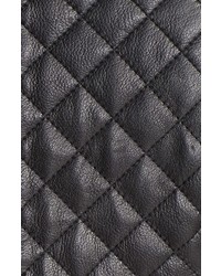 Cole Haan Collarless Quilted Leather Jacket