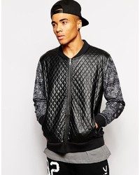 Fremont Harris Jacket In Quilted Leather Look