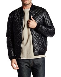 Levi's Levis Faux Leather Diamond Quilted Puffer Bomber Jacket