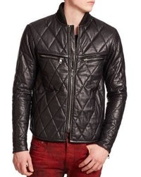 Diesel Black Gold Luvola Quilted Leather Jacket