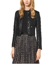 Michael Kors Michl Kors Quilted Leather Jacket