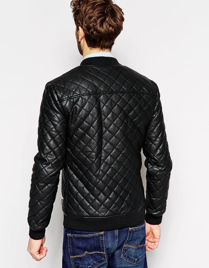 Minimum Clothing Minimum Bomber Jacket With Quilting 180 Asos Lookastic 