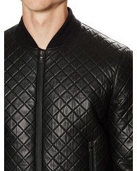 Neil Barrett Quilted Leather Bomber Jacket