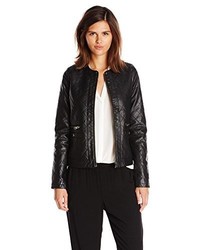 Design History Quilted Faux Leather Jacket
