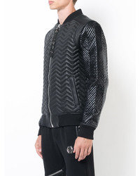 Philipp Plein Quilted Leather Bomber