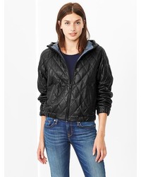 Gap Quilted Leather Bomber