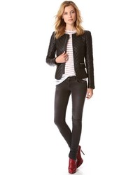 Anine Bing Quilted Leather Jacket