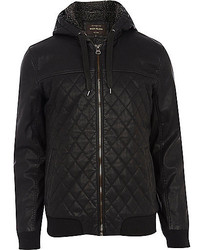 Dolce & Gabbana Black Quilted Leather Bomber Jacket | Where to buy