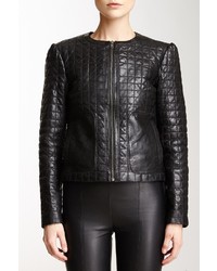 Whet Blu Quilted Genuine Leather Jacket