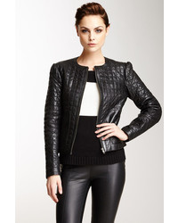 Whet Blu Quilted Genuine Leather Jacket