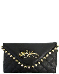 Betsey Johnson Ball And Chain Quilted Clutch