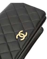 Chanel Black Quilted Lambskin Leather Mini Single Flap Bag
