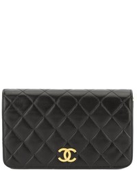 Chanel Black Quilted Lambskin Leather Mini Single Flap Bag