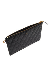 Givenchy Black Quilted Medium Gv3 Pouch