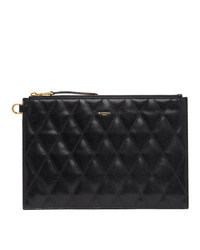 Givenchy Black Quilted Medium Gv3 Pouch