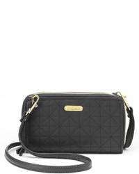 Buxton Diamond Quilted Double Zip Clutch