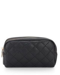 Charlie Quilted Faux Leather Pouch
