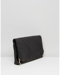 Claudia Canova Quilted Fold Over Clutch Bag