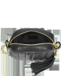 Furla Cuore M Onyx Quilted Leather Crossbody Bag