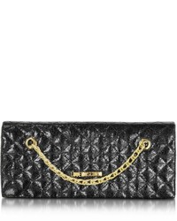 Love Moschino Evening Laminated Quilted Eco Leather Clutch