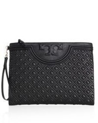 Tory Burch Fleming Large Leather Zip Pouch