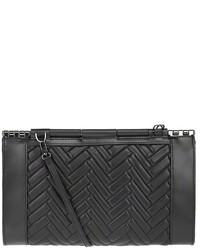 Mackage Lela Q Black Quilted Leather Clutch
