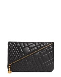 Versace Oversized Quilted Leather Clutch
