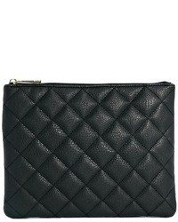 Asos Quilted Clutch Bag Black
