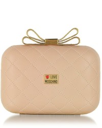 Love Moschino Quilted Eco Leather Clutch Wchain Strap
