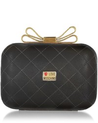 Love Moschino Quilted Eco Leather Clutch Wchain Strap