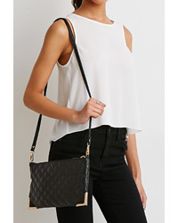 Forever 21 Quilted Faux Leather Convertible Crossbody