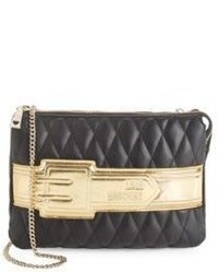 Love Moschino Quilted Faux Leather Crossbody Clutch