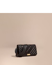 Burberry Quilted Leather And House Check Clutch