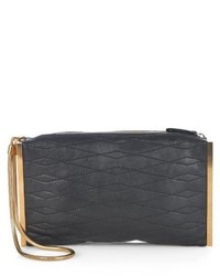 Lanvin Quilted Leather Clutch