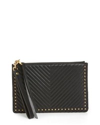 Rebecca Minkoff Quilted Leather Wristlet Pouch