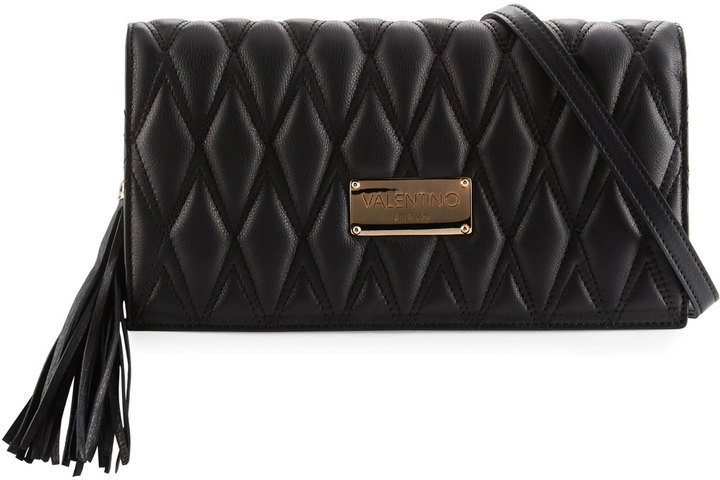 acuut Oswald Politie Valentino By Mario Valentino Lena D Quilted Leather Clutch Bag Black, $475  | Last Call by Neiman Marcus | Lookastic