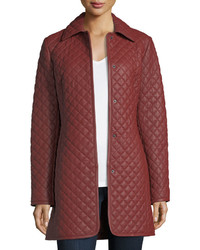 Neiman Marcus Neiman Marcus Leather Collection Quilted Leather Trenchcoat