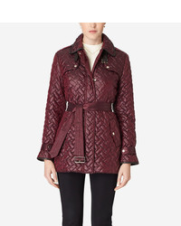 Cole Haan Single Breasted Quilted Trench Coat